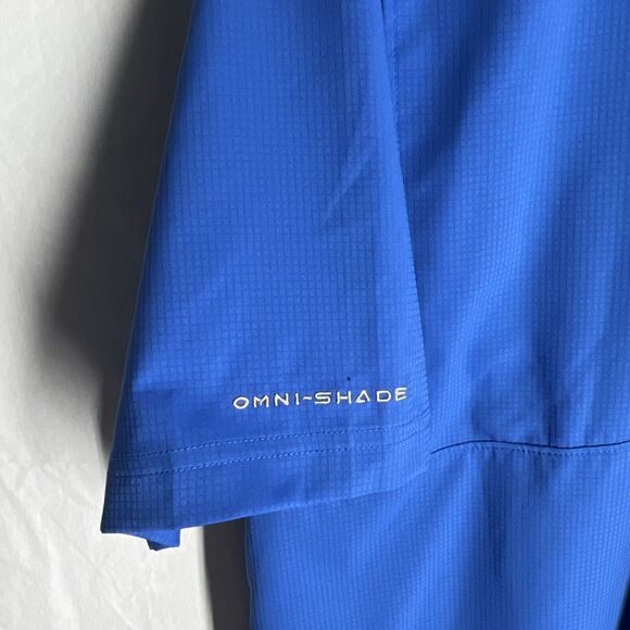 Columbia PFG Shirt Performance Fishing Gear Short Sleeve Blue Vented L - Picture 9 of 10